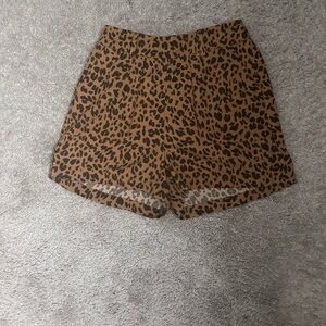 Leopard Print Women's Shorts